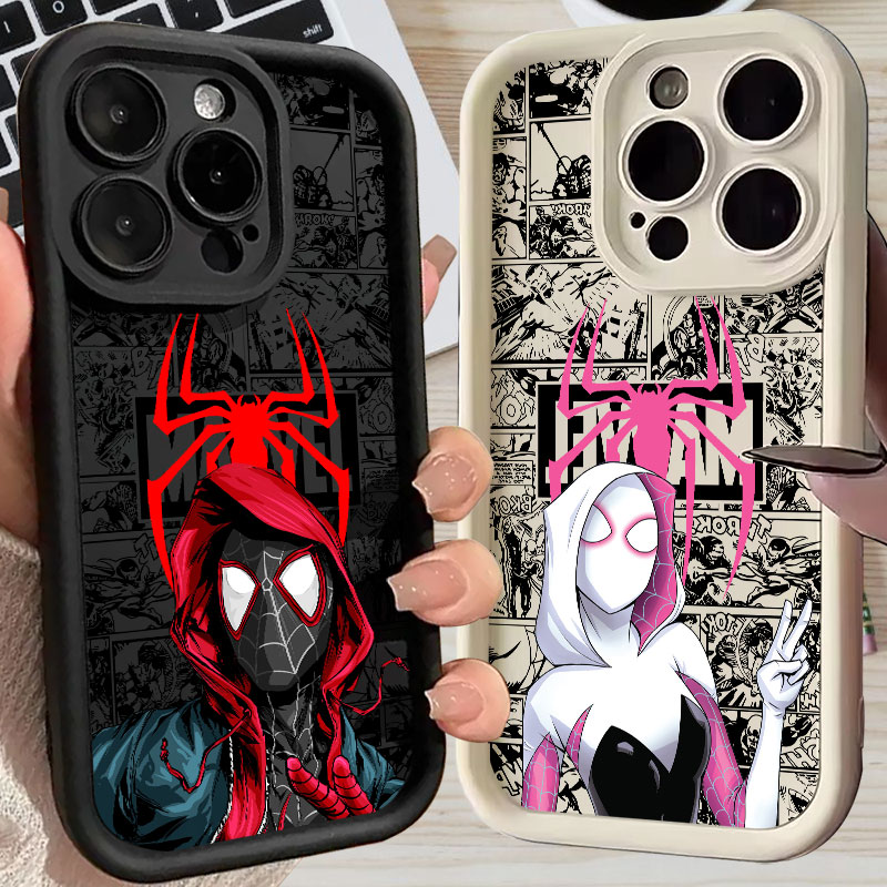 Phone Accessories List - เคสโทรศัพท์ลายสไปเดอร์แมน ไมลส์ โมราเลส เกวน มาร์เวล คอมิกส์