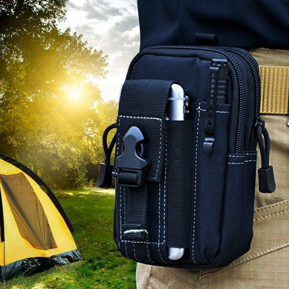 Phone Accessories - กระเป๋าคาดเอวแบบยุทธวิธี Molle กระเป๋าคาดเอวทหาร EDC อุปกรณ์จัดเก็บเครื่องมือ ซองใส่โทรศัพท์