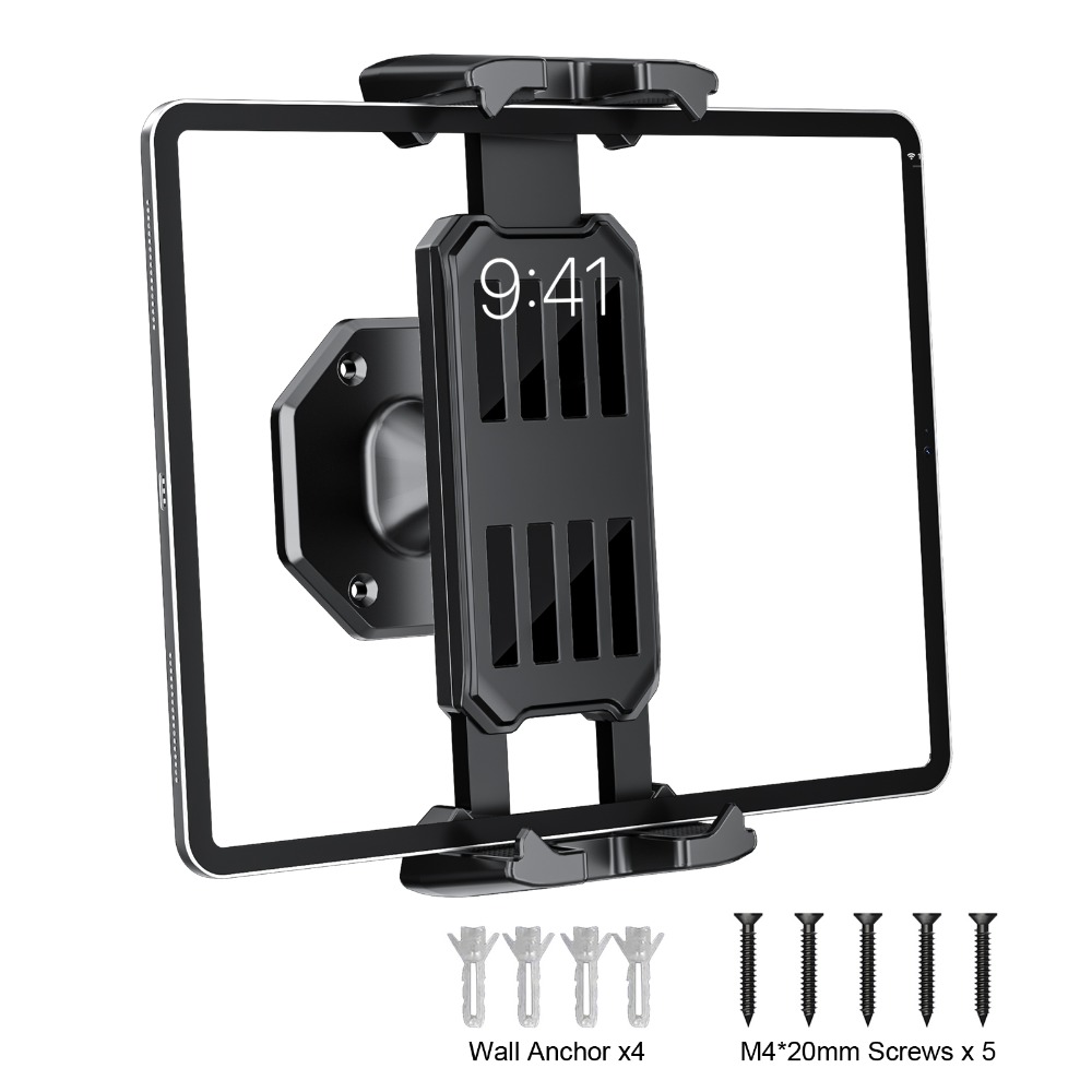 Phone Accessories - ที่ยึดโทรศัพท์ติดผนัง ที่วางแท็บเล็ต ปรับระดับได้ หมุนได้ 360 องศา