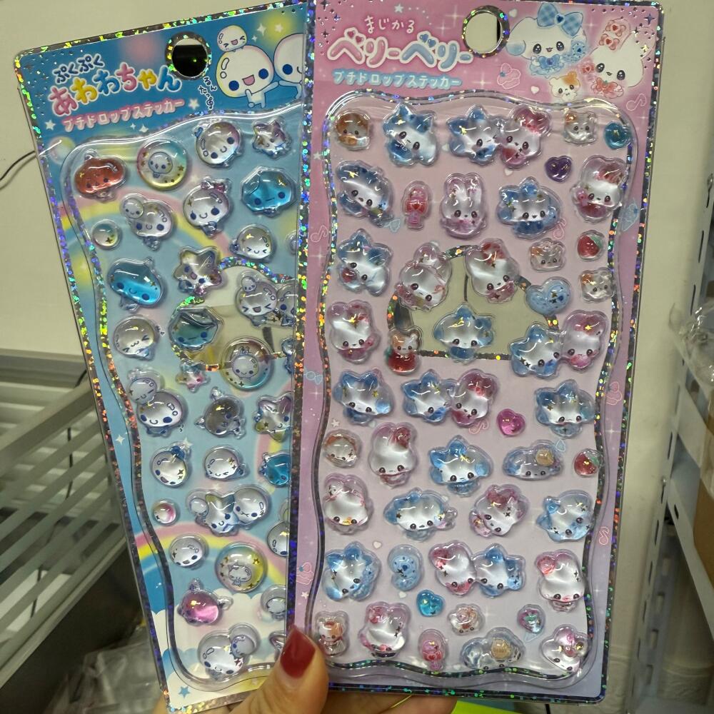 Phone Accessories From China - สติกเกอร์เรซิ่น 3 มิติ ลายกระต่ายสีชมพูฟ้า ผลิตในจีน แบบจำลอง