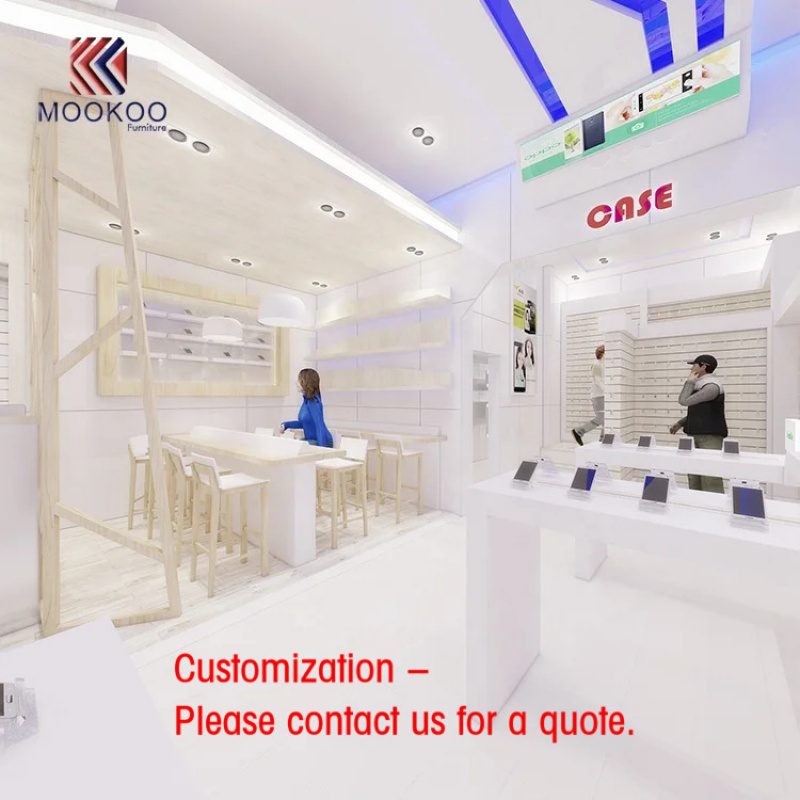 Phone Accessories Rack Display - ชั้นวางโชว์โทรศัพท์มือถือแบบกำหนดเอง 3 มิติ สำหรับร้านค้า ตกแต่งภายใน ตู้โชว์อุปกรณ์เสริม