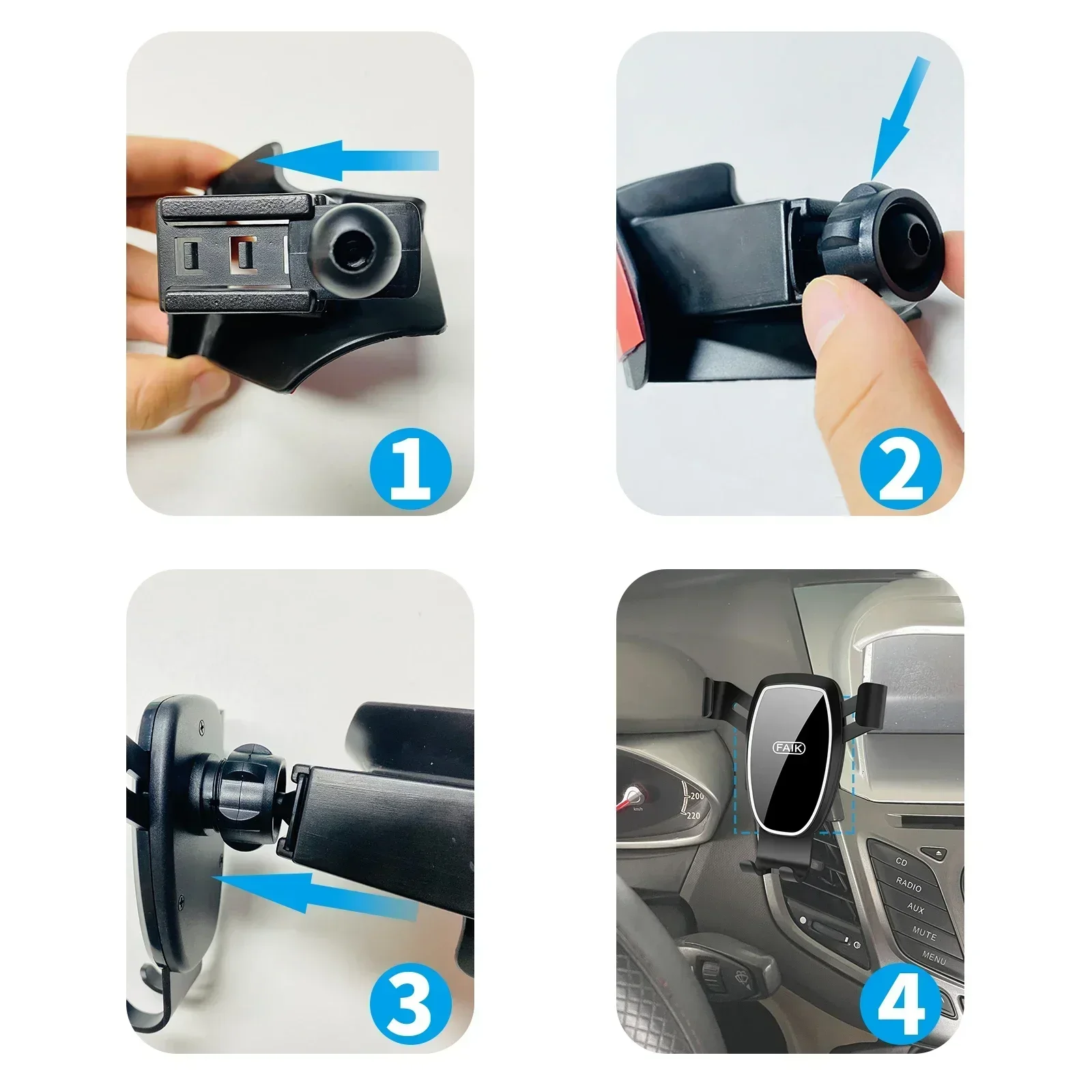 ขายึด GPS รถผู้ถือโทรศัพท์มือถ - Qq Phone Accessories บทวิจารณ์และราคา
