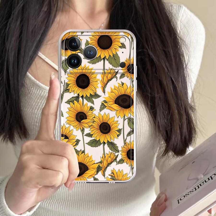 เคสลายดอกทานตะวันน่ารักสำหรับ  - Phone Accessories List บทวิจารณ์และราคา