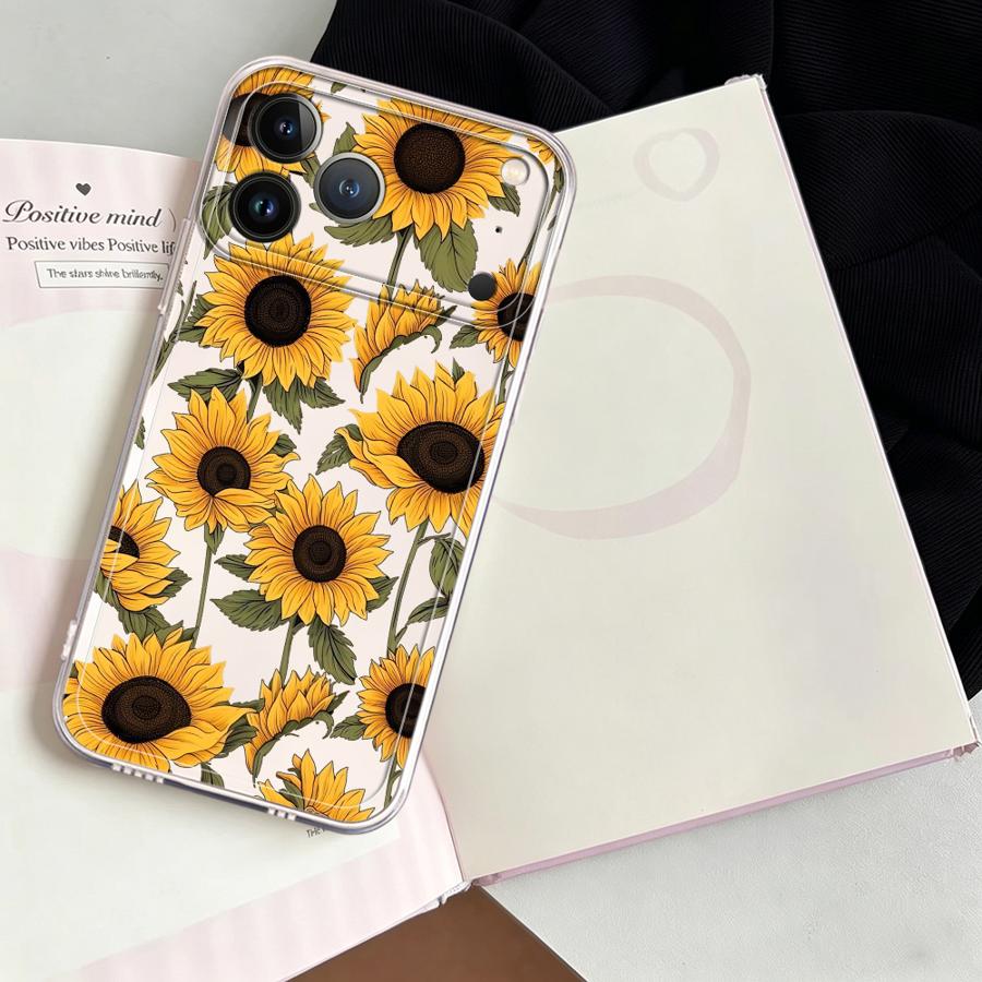 เคสลายดอกทานตะวันน่ารักสำหรับ  - Phone Accessories List บทวิจารณ์และราคา